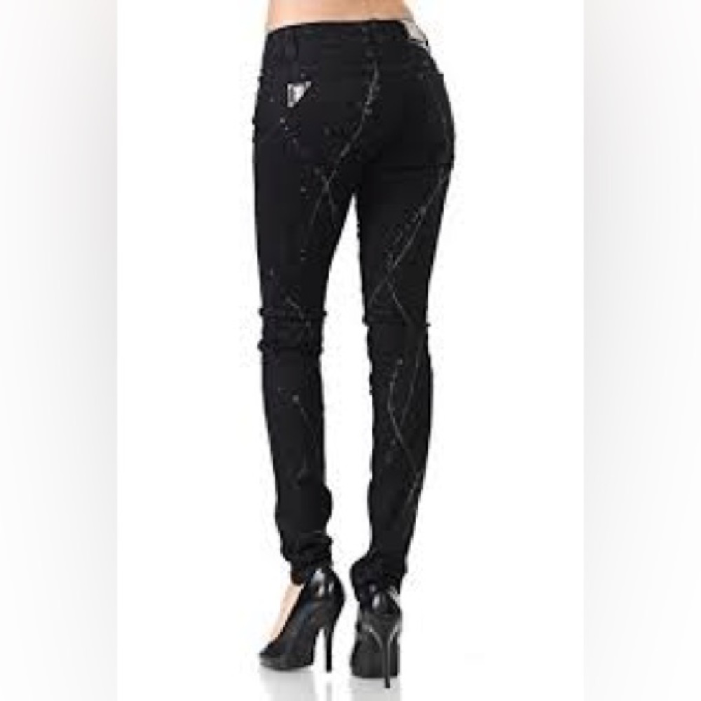 Virgin Only Sparkly distressed denim Jeans